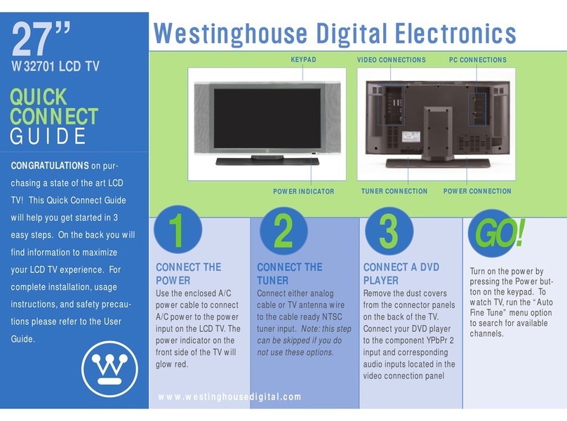 Westinghouse W32701 Assembly instructions Westinghouse W32701 Assembly instructions