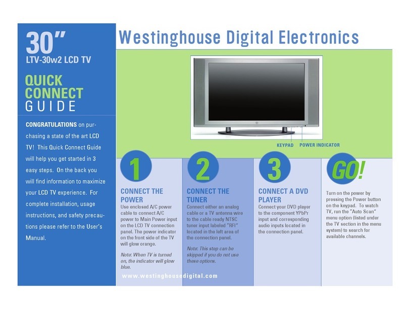Westinghouse LTV30W2 - 30" LCD TV Assembly instructions Westinghouse LTV30W2 - 30" LCD TV Assembly instructions