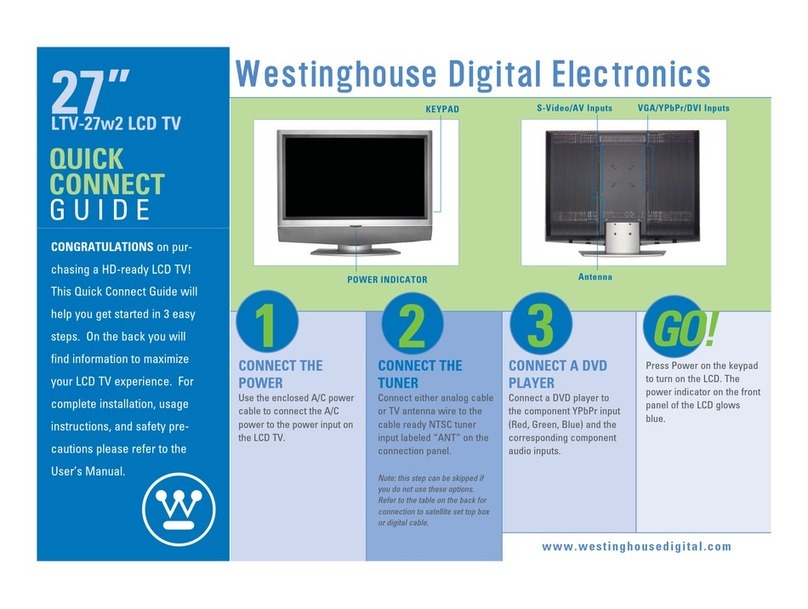 Westinghouse LTV-27w2 Assembly instructions Westinghouse LTV-27w2 Assembly instructions