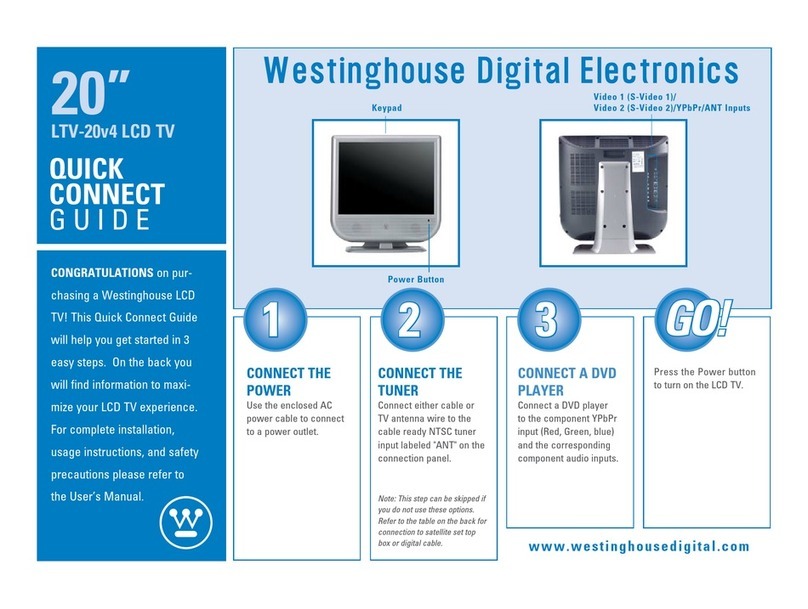 Westinghouse LTV-20V4 Assembly instructions Westinghouse LTV-20V4 Assembly instructions