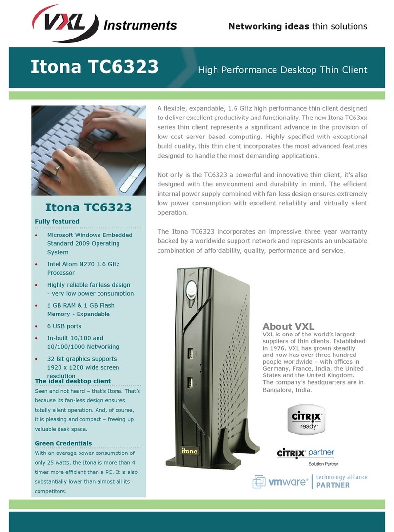 Vxl Itona TC6323 User manual