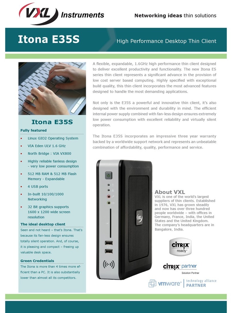 Vxl Itona E35S User manual