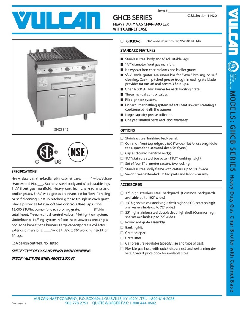 Vulcan-Hart GHCB34S Specifications