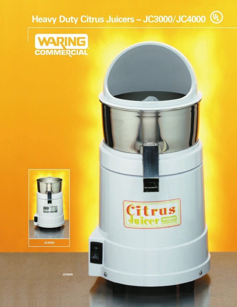 Waring JC4000 User manual