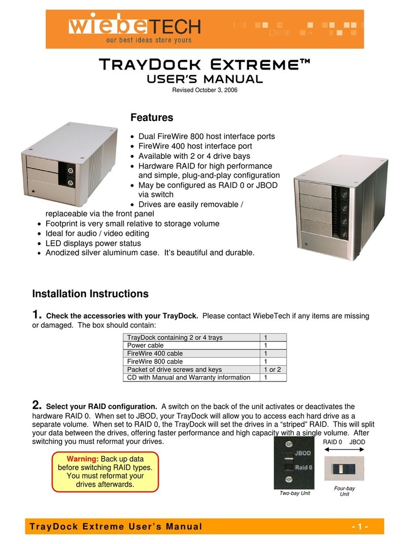 WiebeTech TDKEX2 User manual