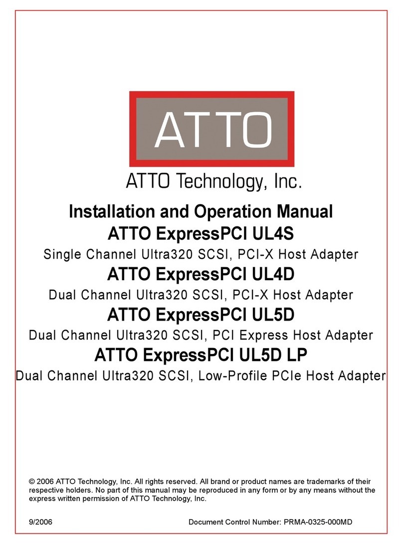ATTO Technology EPCI-UL4D User manual