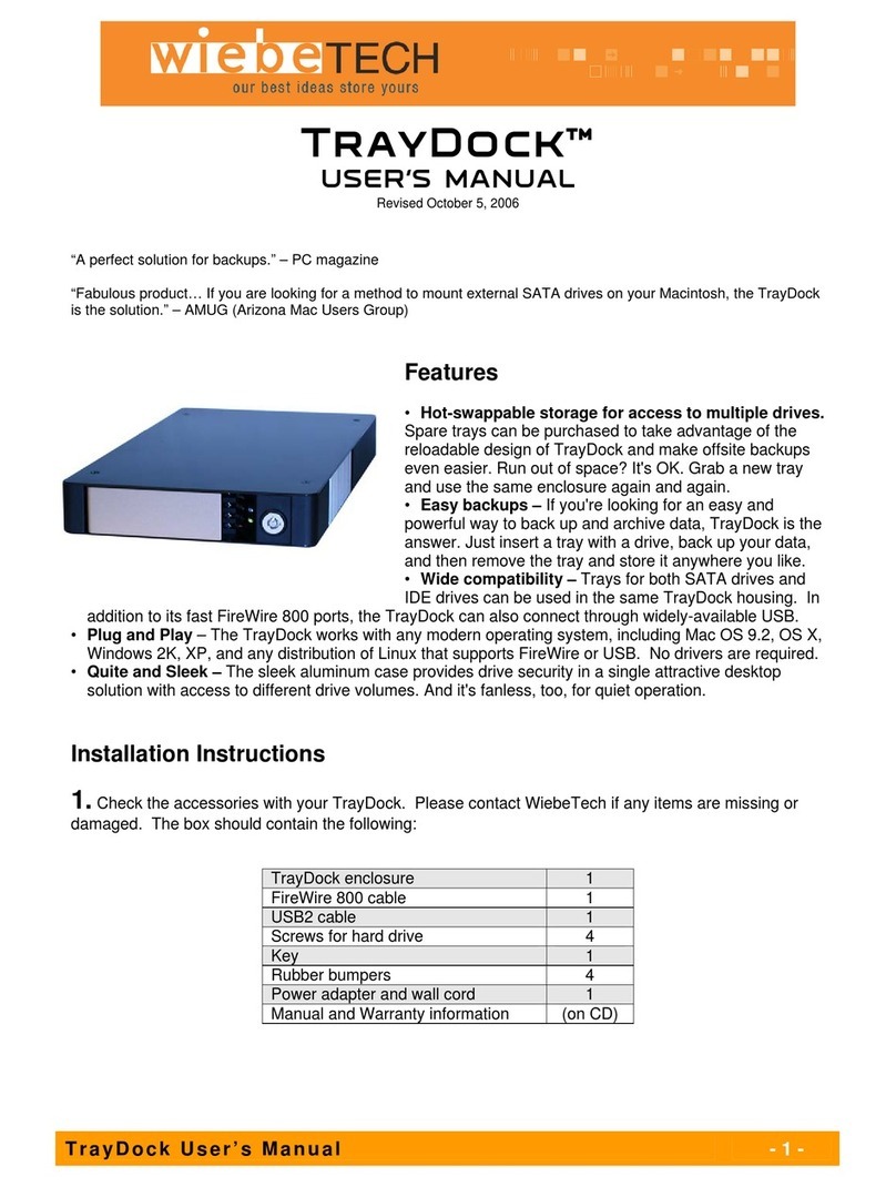 WiebeTech TDK User manual