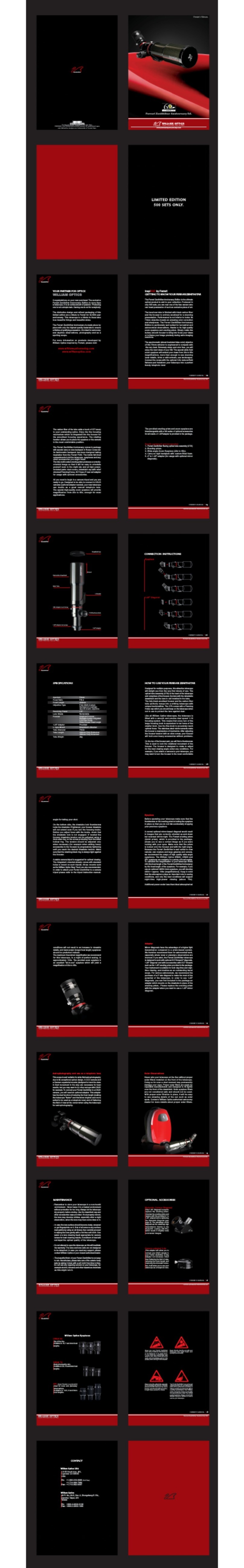 William Optics Ferrari ZenithStar Anniversary User manual