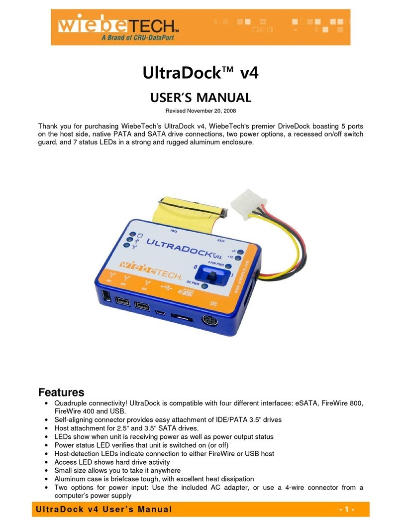WiebeTech UltraDock v4 User manual