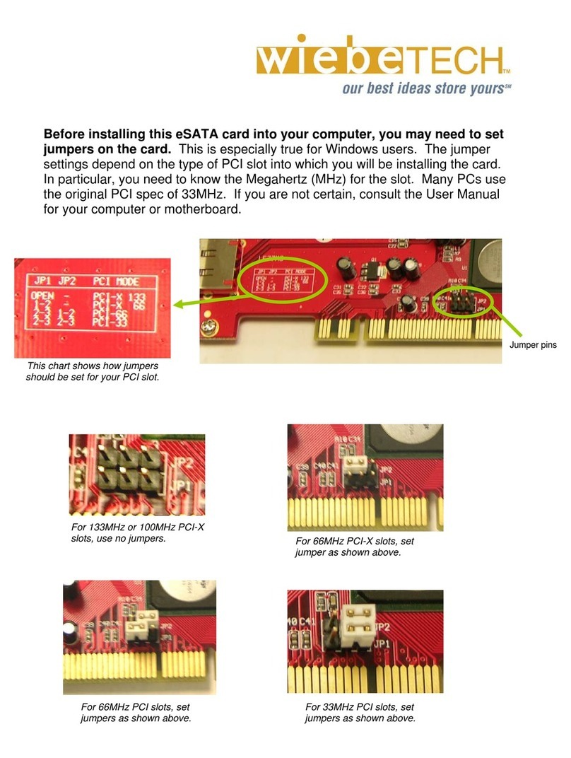 WiebeTech PCI-11 User manual