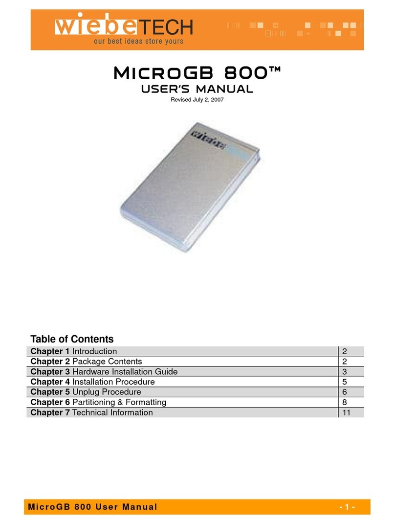 WiebeTech MG8 User manual