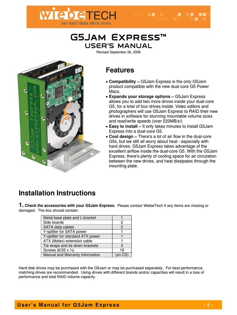 WiebeTech G5JE User manual