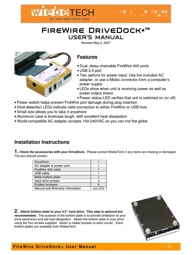 WiebeTech FWDDP User manual