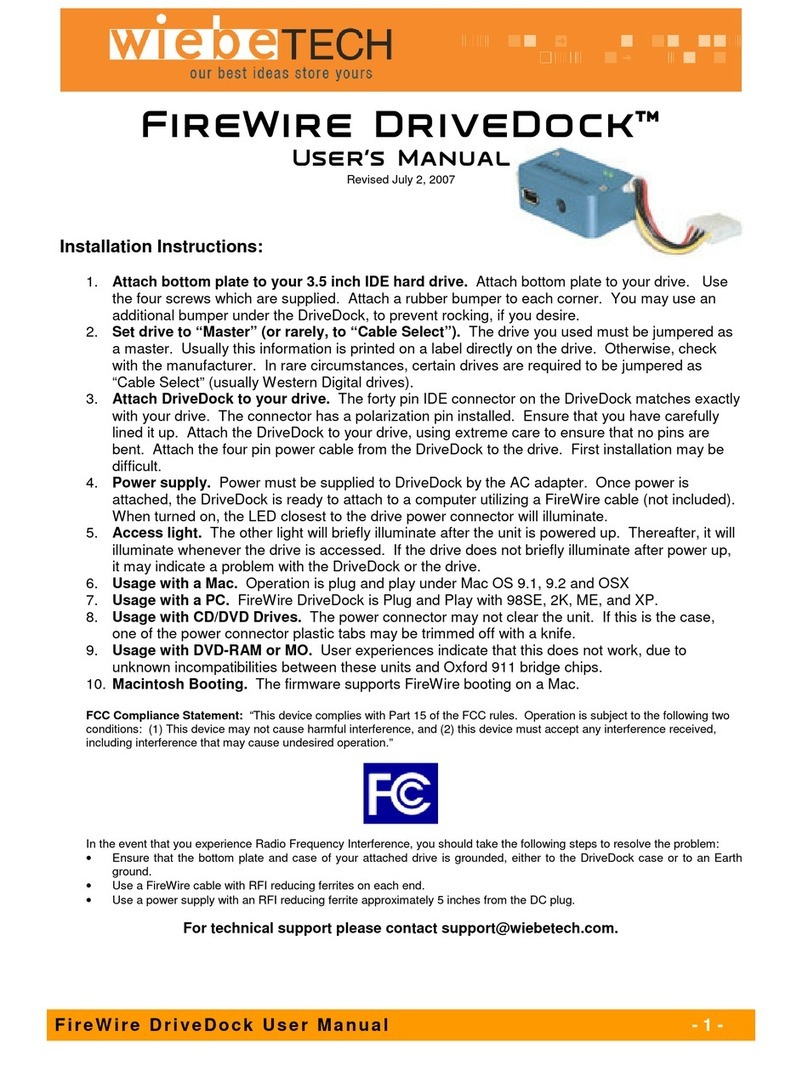 WiebeTech FWDD User manual
