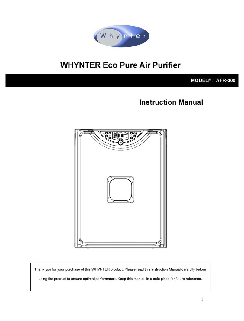 Whynter AFR-300 instruction manual