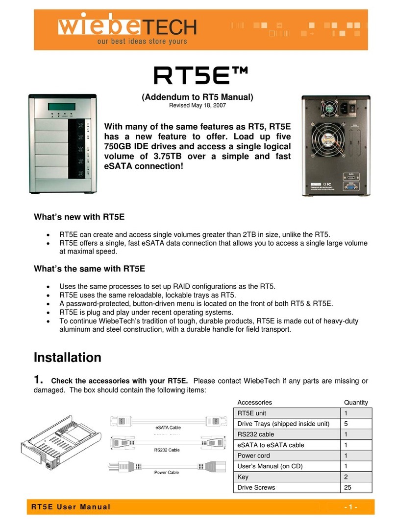 WiebeTech RT5E User manual addendum