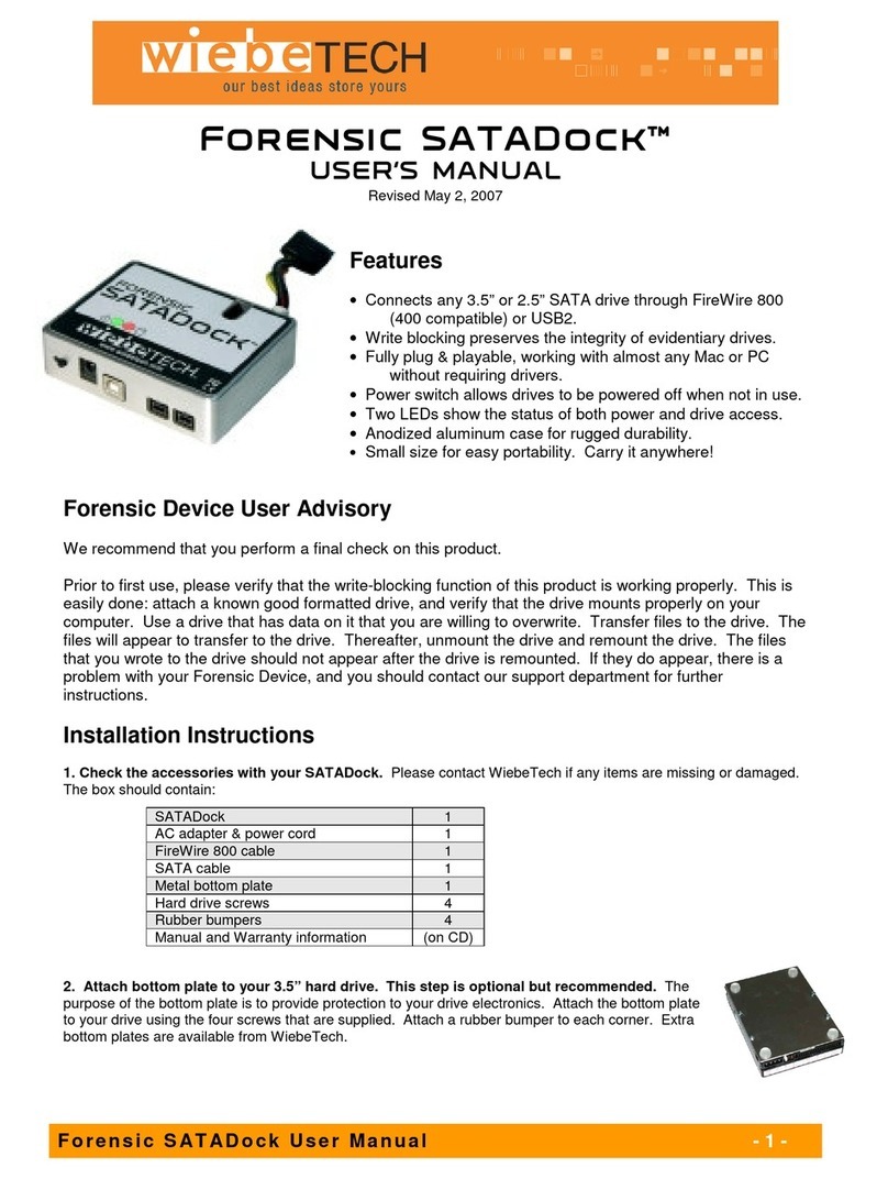 WiebeTech FSDK User manual