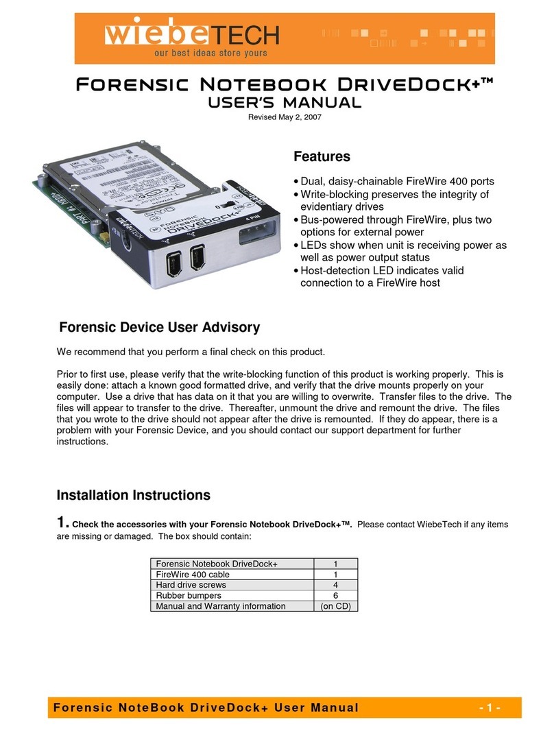 WiebeTech FONBP User manual