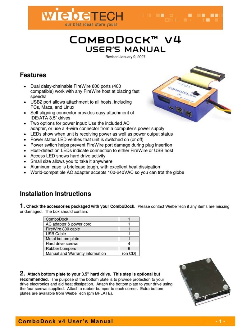 WiebeTech CDKv4 User manual
