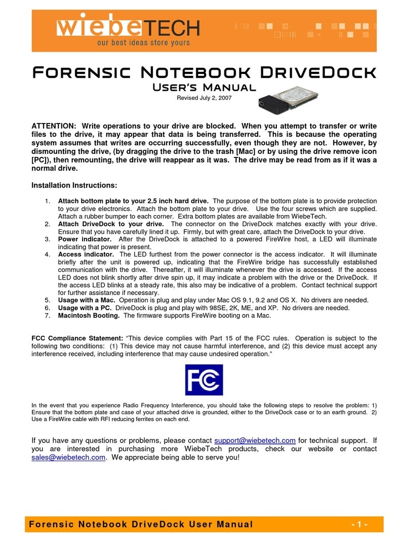 WiebeTech FONB User manual