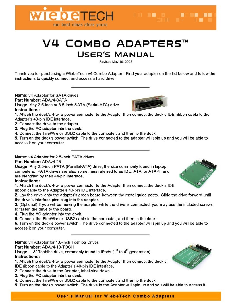 WiebeTech ADAv4-18-TOSH user manual