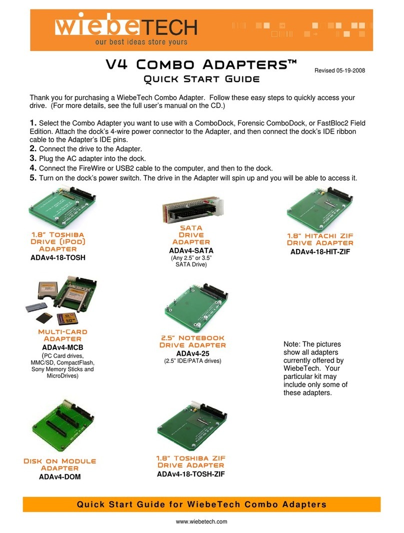 WiebeTech ADAv4-18-TOSH User manual