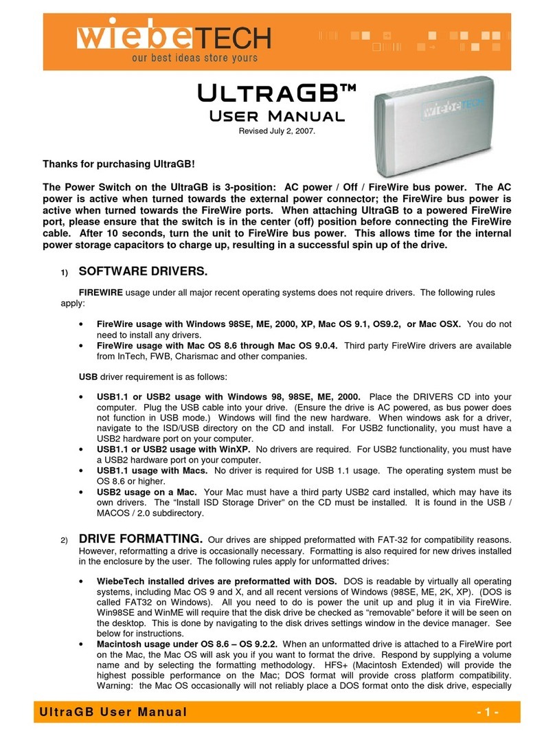 WiebeTech SDGB User manual