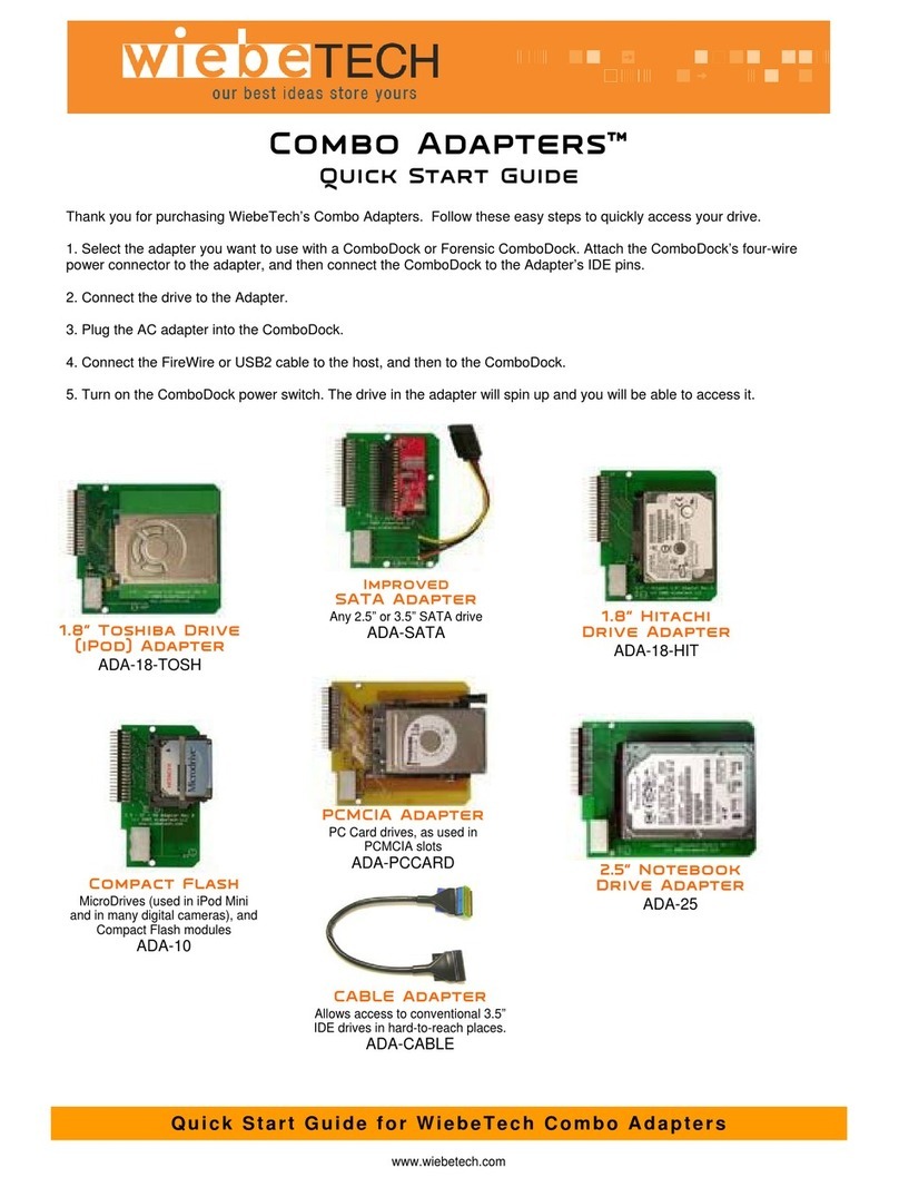 WiebeTech ADA-10 User manual