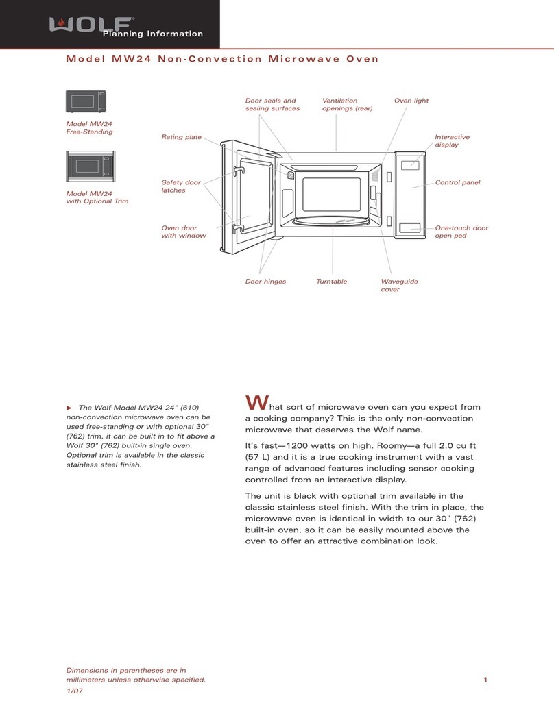 Wolf MW24 User manual