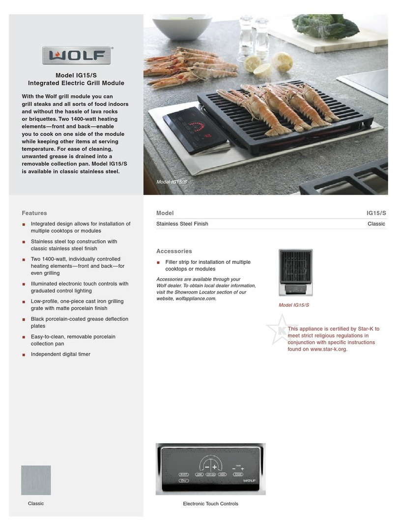 Wolf IG15/S User manual