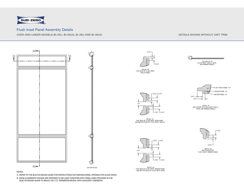 Sub-Zero 600 Series BI-30U User manual Sub-Zero 600 Series BI-30U User manual