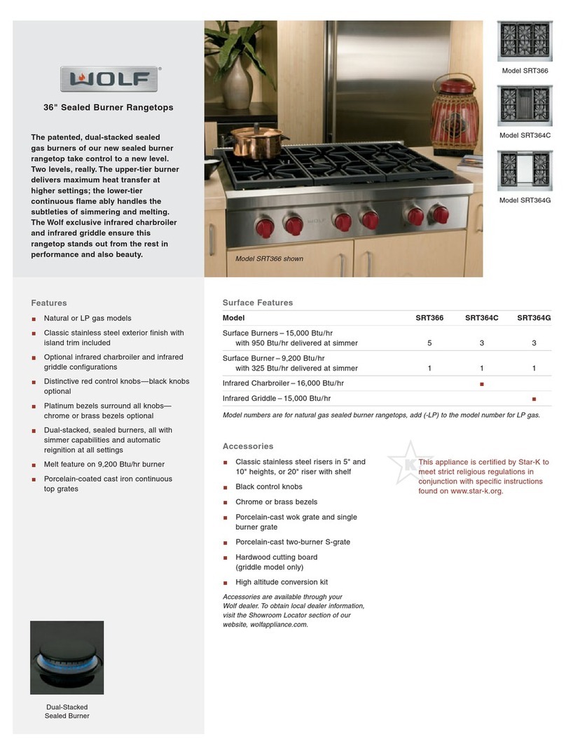 Wolf SRT364C Product information
