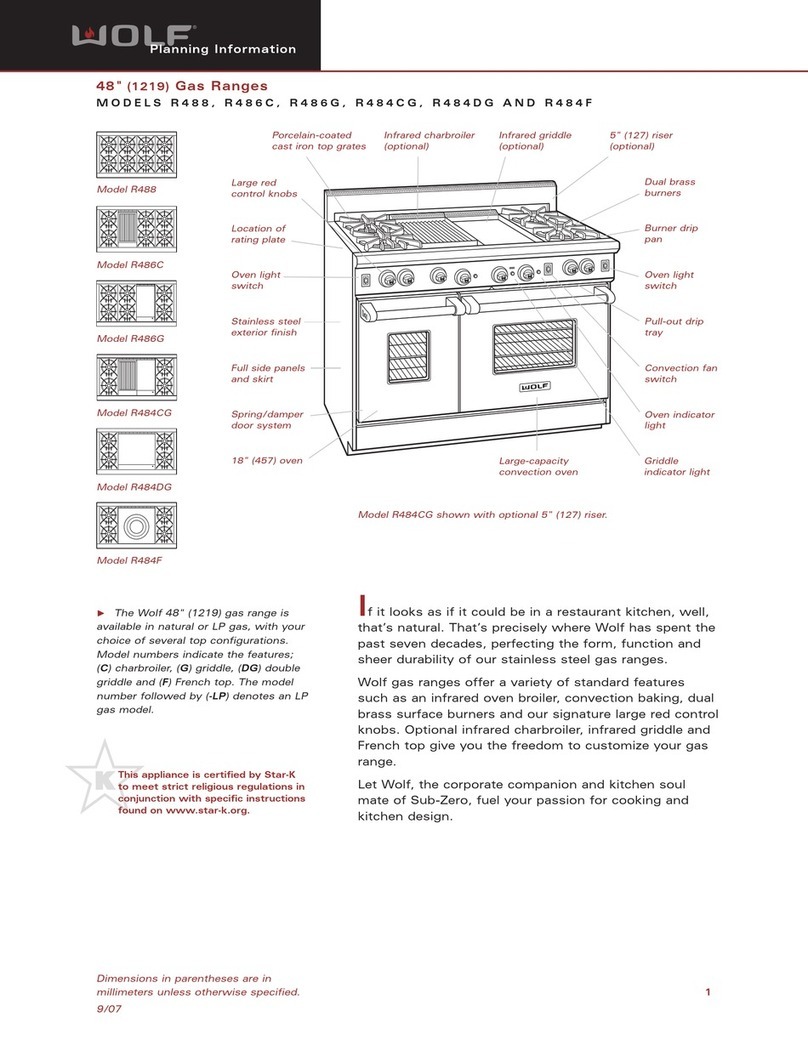 Wolf R484CG Instructions for use