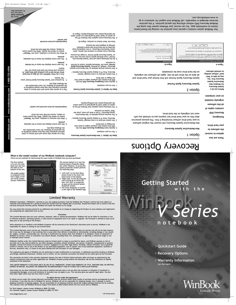 Winbook V100 User manual