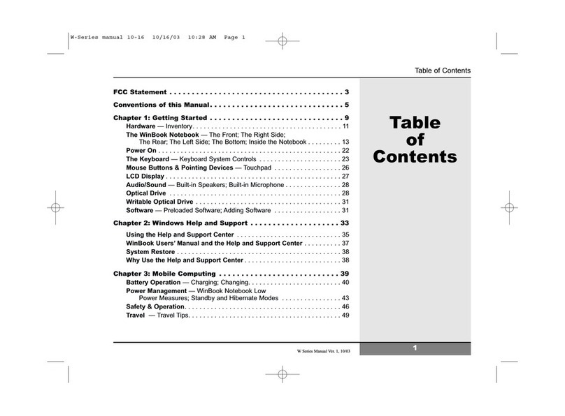 Winbook W100 user manual