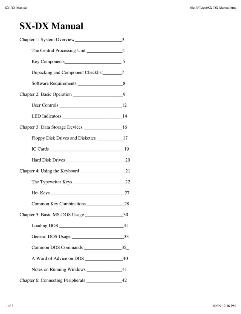 Winbook SX DX User manual