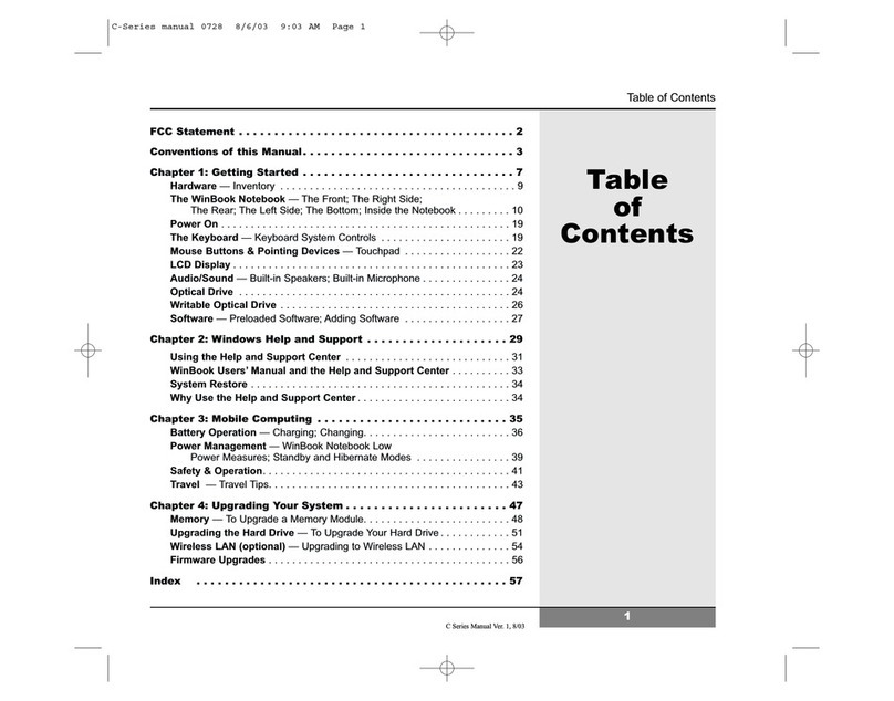 Winbook C100 User manual