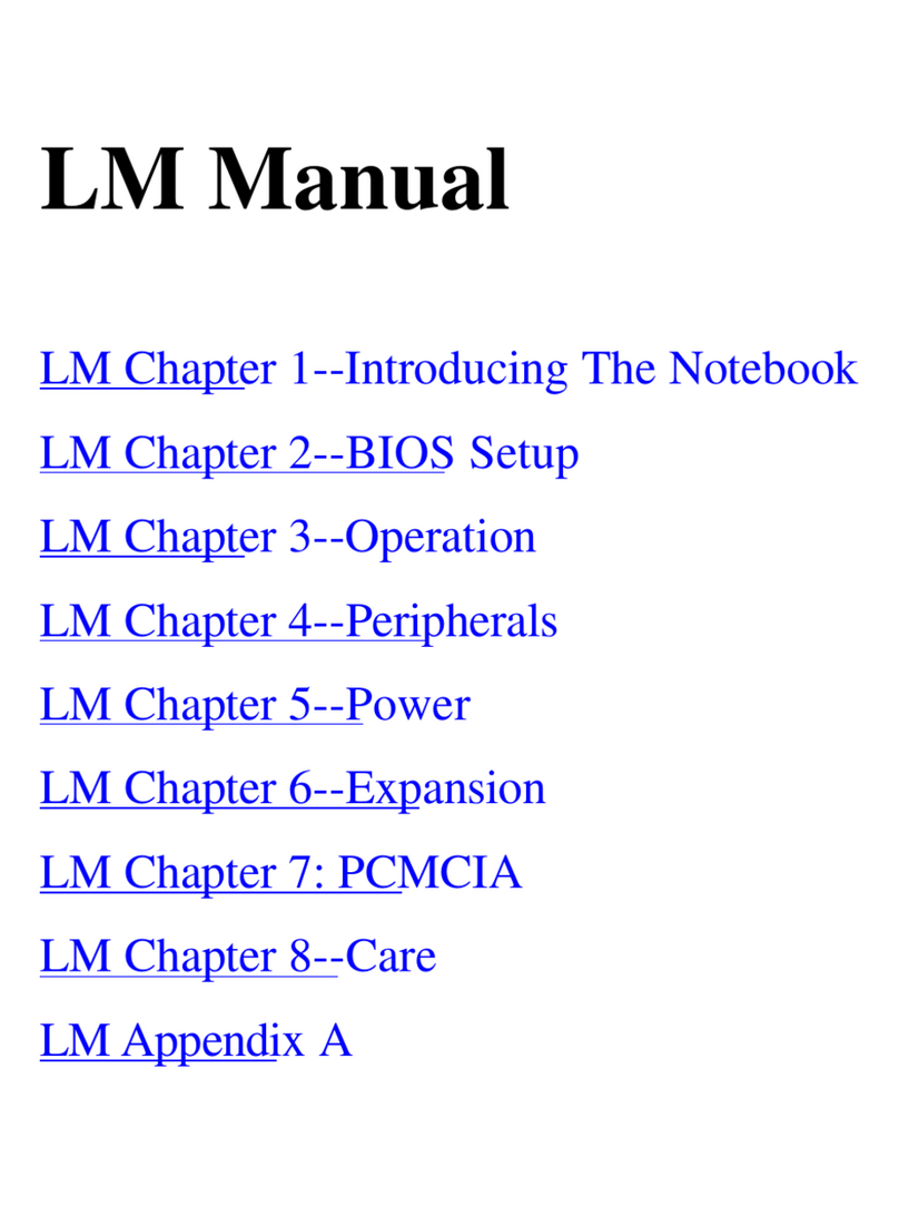 Winbook LM User manual