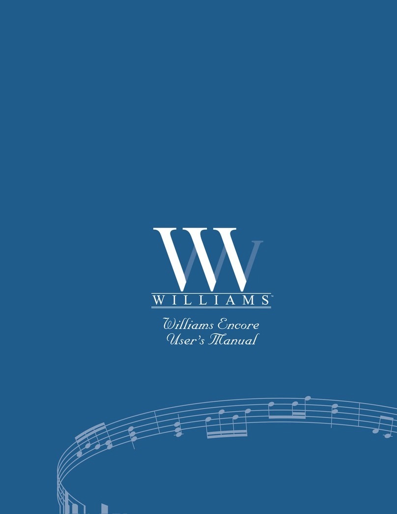 Williams Piano Encore User manual