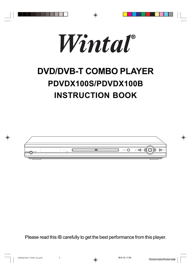 Wintal PDVDX100B Instruction book