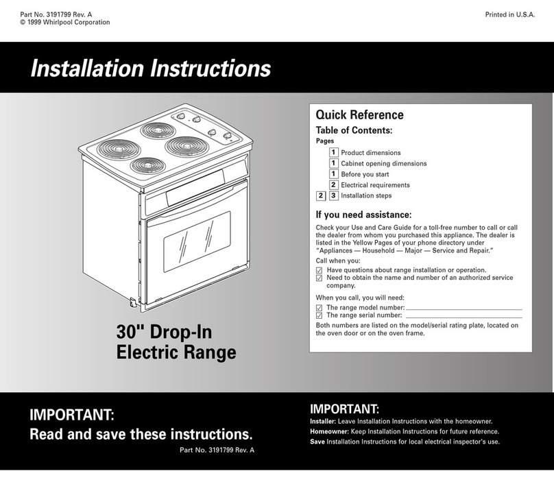 Whirlpool RS675PXG installation instructions