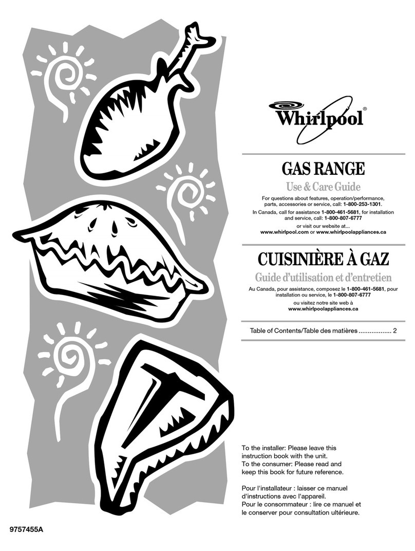 Whirlpool Gold GW395LEP Use and care guide