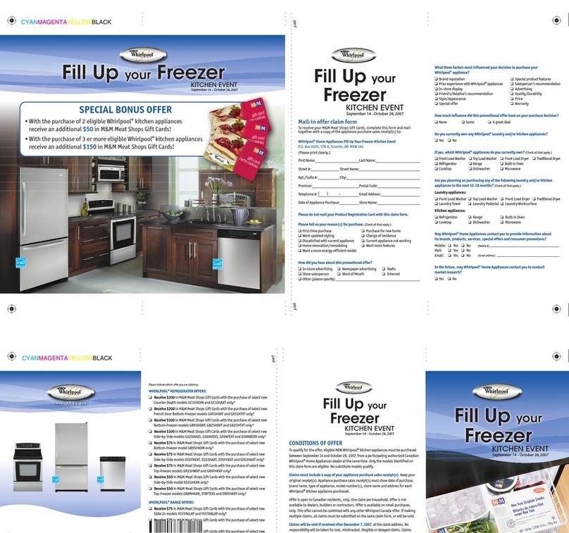 Whirlpool GU2300XTS supplementary guide