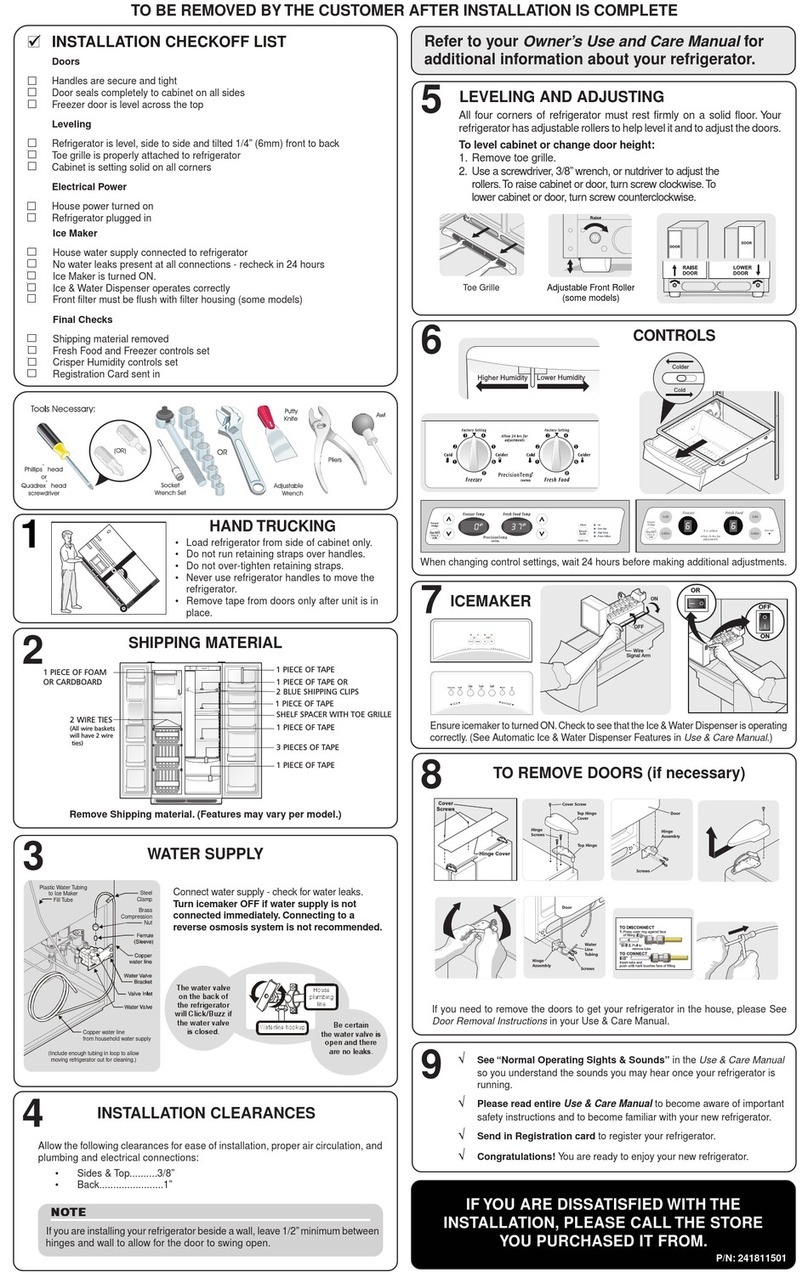 Westinghouse WWSS2601KW User manual