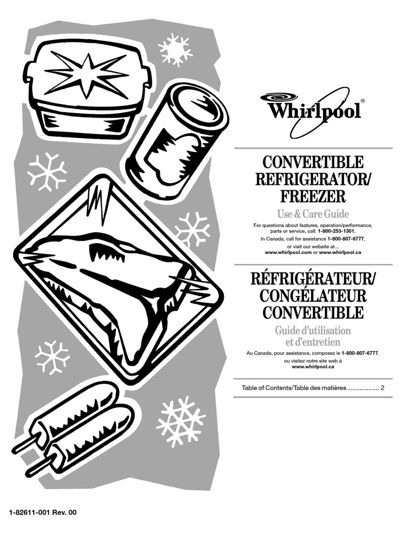 Whirlpool EV165NXTN Use and care guide