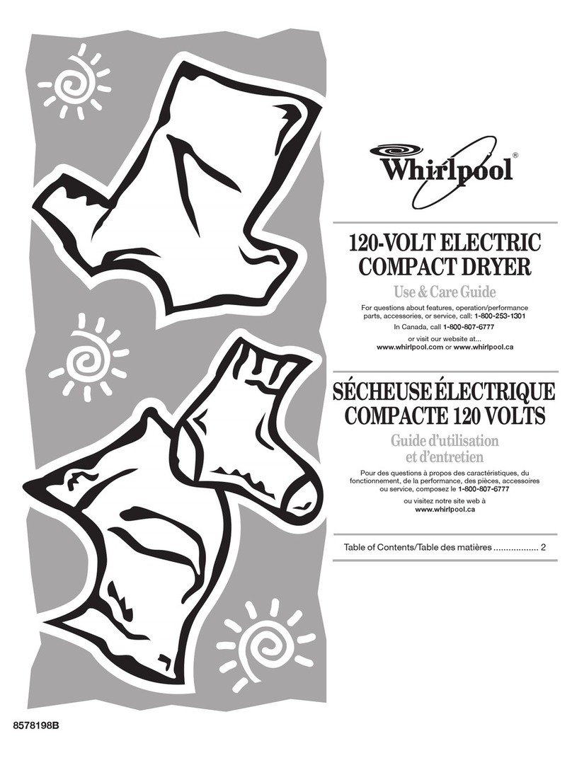 Whirlpool LDR3822 Use and care guide