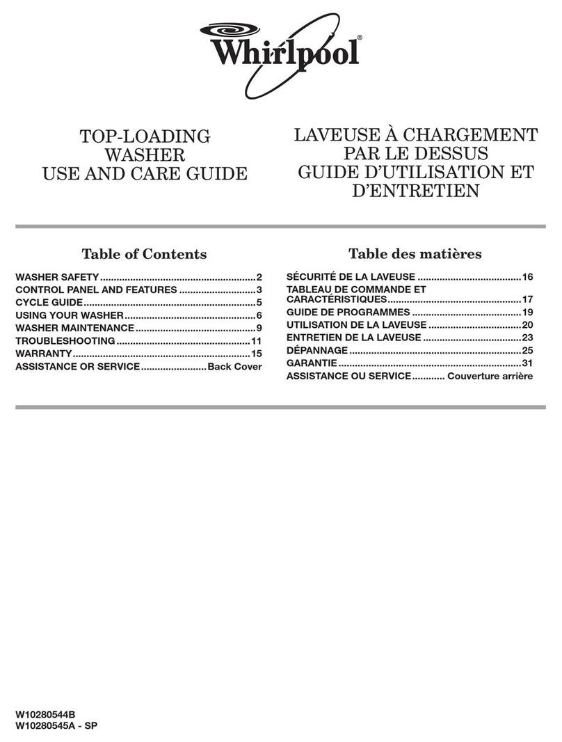 Whirlpool WTW4800X Series Use and care guide