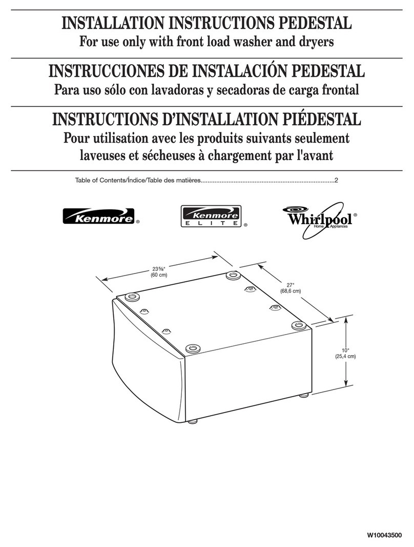 Whirlpool WHP1000S User manual