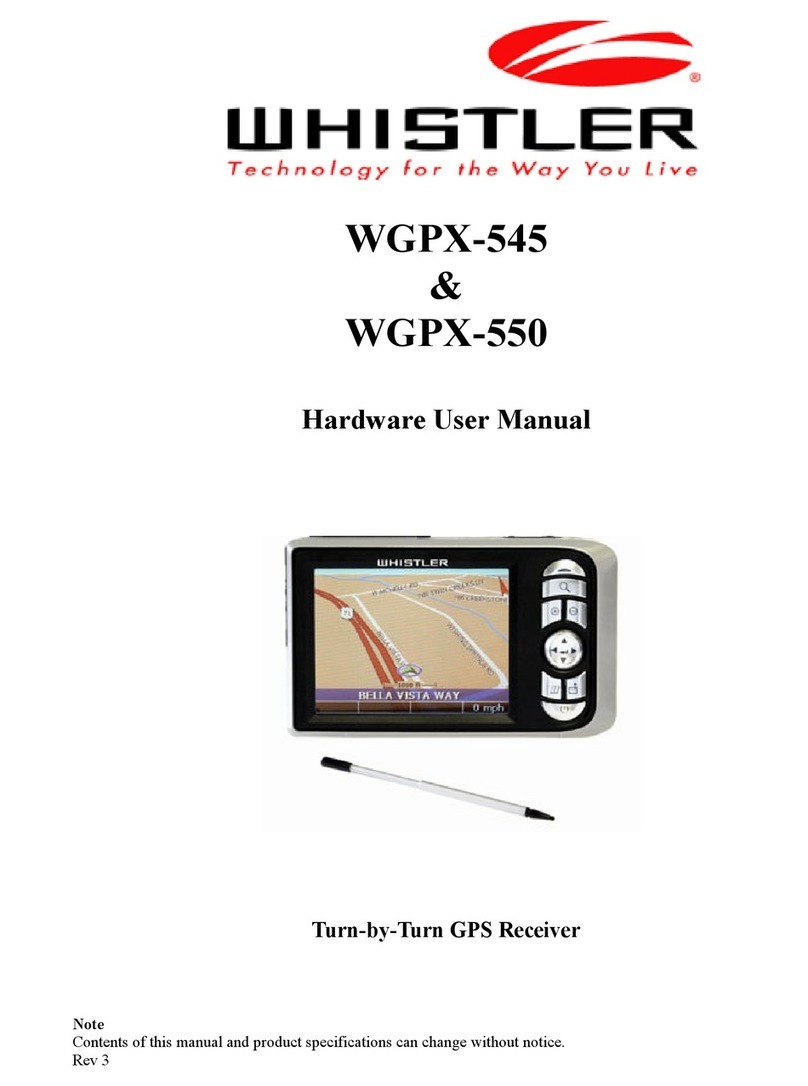 Whistler WGPX-545 Hardware user manual