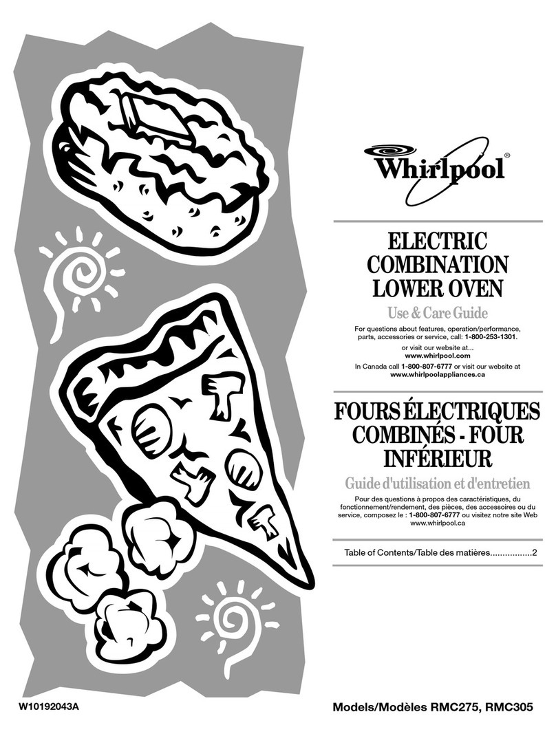 Whirlpool RMC305PVS User manual Whirlpool RMC305PVS User manual